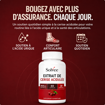 Cerise Acidulée – Support Acide Urique & Articulations