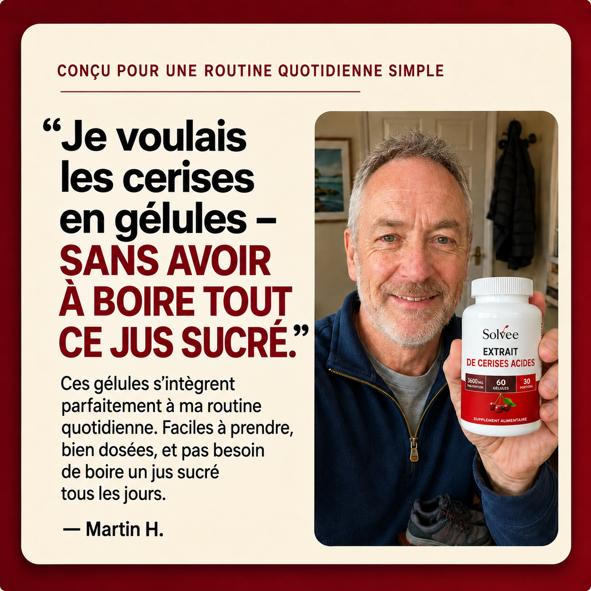 Cerise Acidulée – Support Acide Urique & Articulations