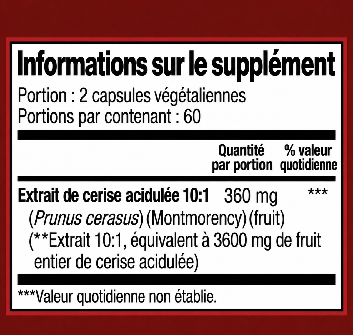 Cerise Acidulée – Support Acide Urique & Articulations